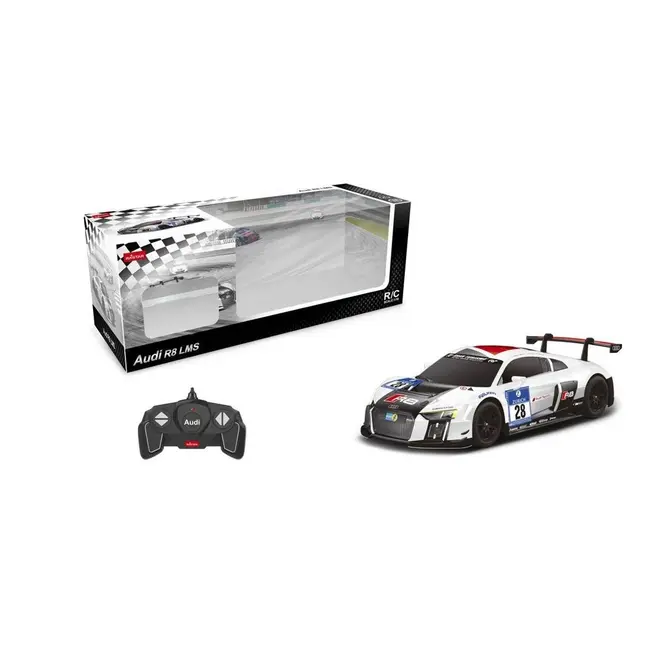MASINA CU TELECOMANDA AUDI R8 LMS PERFORMANCE ALB SCARA 1 LA 18 VIVRas59300