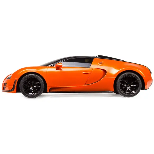 MASINA CU TELECOMANDA BUGATTI GRAND SPORT VITESSE PORTOCALIE CU SCARA 1 LA 18 VIVRas53900_Portocaliu