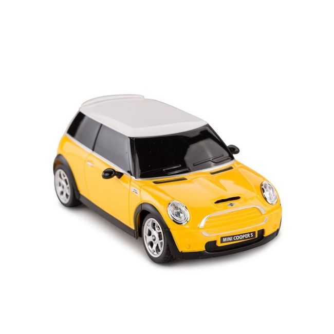 MASINA CU TELECOMANDA MINI COOPER GALBENA CU SCARA 1 LA 24 VIVRas15000_Galben