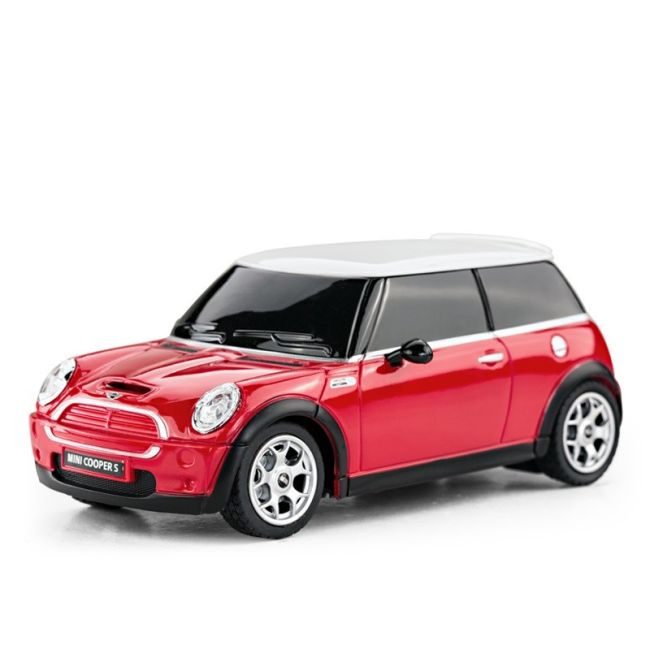 MASINA CU TELECOMANDA MINI COOPER ROSIE CU SCARA 1 LA 24 VIVRas15000_Rosu