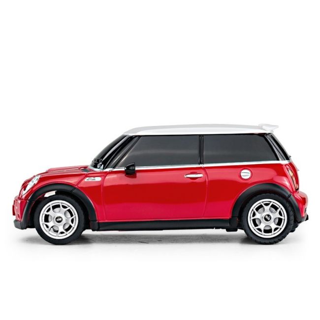 MASINA CU TELECOMANDA MINI COOPER ROSIE CU SCARA 1 LA 24 VIVRas15000_Rosu