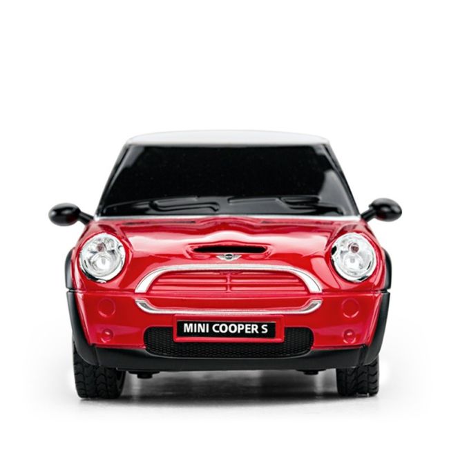 MASINA CU TELECOMANDA MINI COOPER ROSIE CU SCARA 1 LA 24 VIVRas15000_Rosu