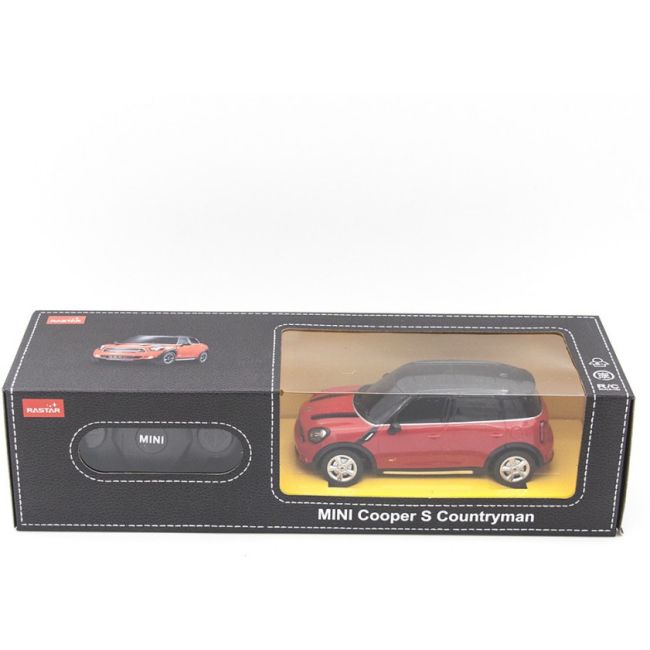 MASINA CU TELECOMANDA MINI COOPER S COUNTRYMAN ROSU CU SCARA 1 LA 24 VIVRas71700_Rosu