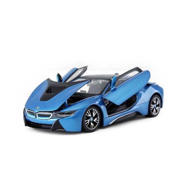 MASINUTA METALICA BMW I8 ALBASTRU SCARA 1 LA 24 VIVRas56500_Albastru