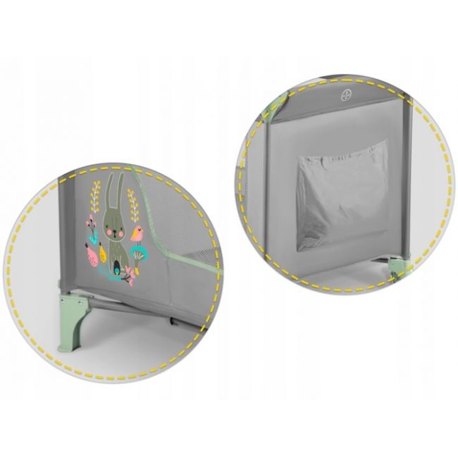 Patut pliabil ricokids rk-240 gri cu verde edeedi724010