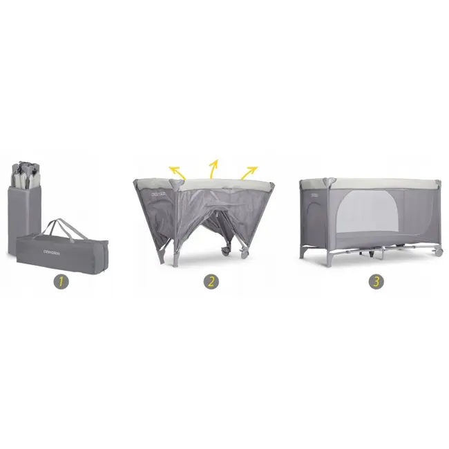 Patut pliabil ricokids rk-240 gri deschis edeedi724000