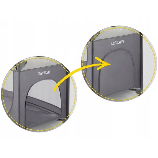 Patut pliabil ricokids rk-240 gri deschis edeedi724000