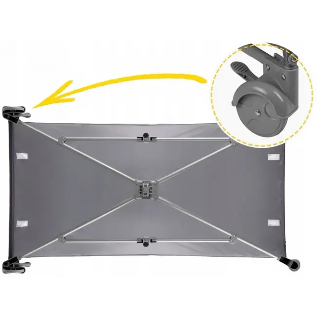 Patut pliabil ricokids rk-240 gri deschis edeedi724000