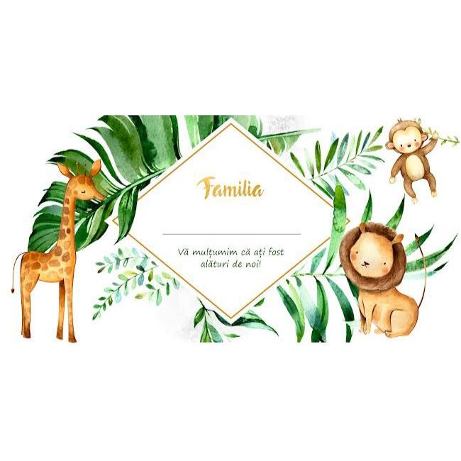 Place card Safari - SHYFLPSFR