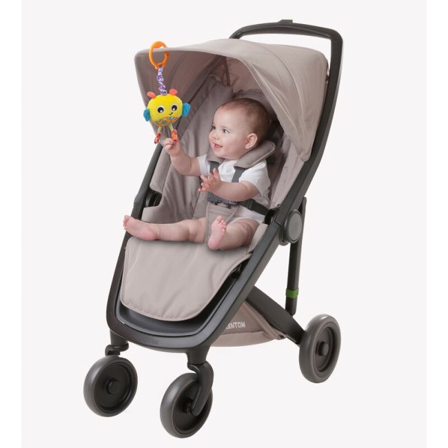 Jucarie cu vibratii pentru carucior, scoica auto si patut, Wiggling Bertie Bee, 23 cm, Playgro BYN730621