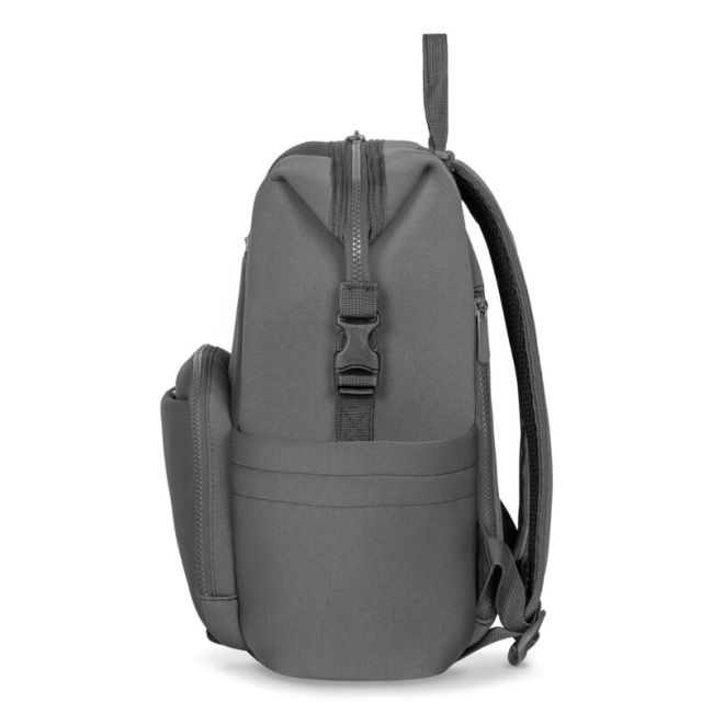 Lionelo - Rucsac pentru mamici, Cu 12 compartimente si salteluta de schimbat, Cu prindere universala de carucior, Impermeabila, 36 x 36 x 23 cm, Gri BYNLO-CUBE_GREY