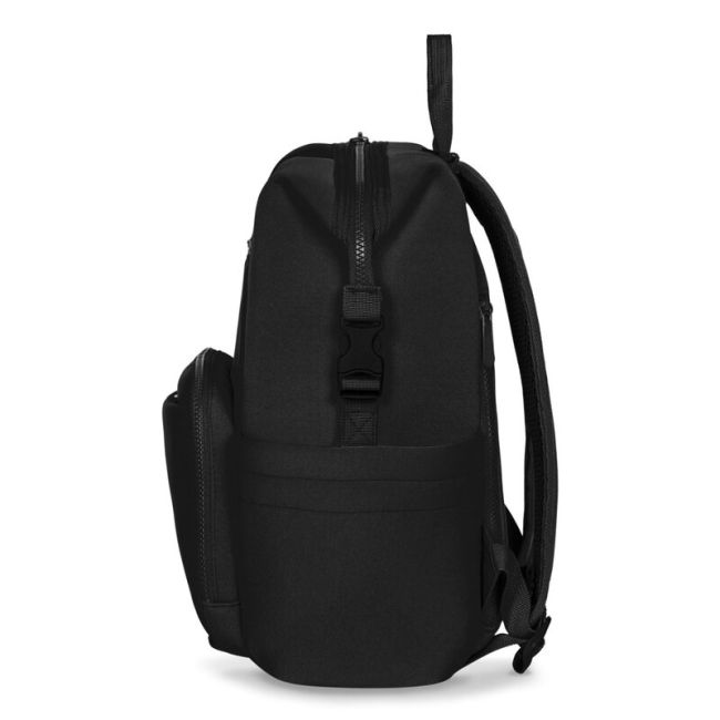 Lionelo - Rucsac pentru mamici, Cu 12 compartimente si salteluta de schimbat, Cu prindere universala de carucior, Impermeabila, 36 x 36 x 23 cm, Negru BYNLO-CUBE_BLACK