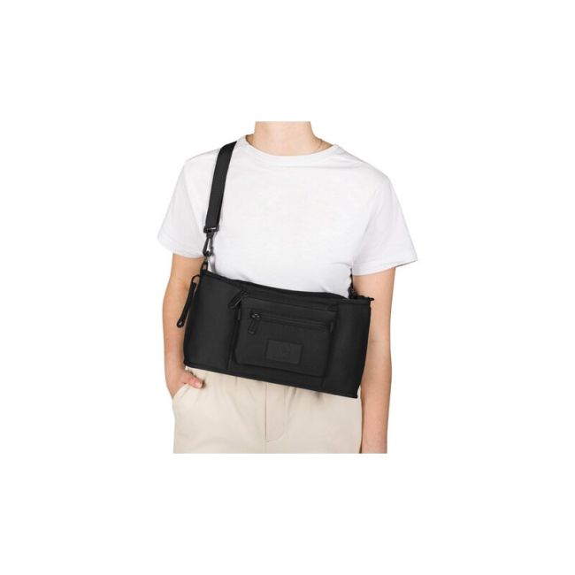 Lionelo - Rucsac pentru mamici, Cu 12 compartimente si salteluta de schimbat, Cu prindere universala de carucior, Impermeabila, 36 x 36 x 23 cm, Negru BYNLO-CUBE_BLACK