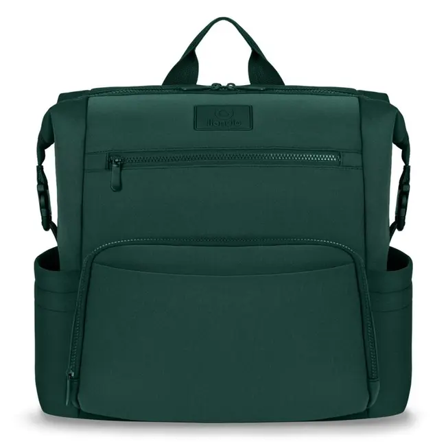 Lionelo - Rucsac pentru mamici, Cu 12 compartimente si salteluta de schimbat, Cu prindere universala de carucior, Impermeabila, 36 x 36 x 23 cm, Verde BYNLO-CUBE_GREEN