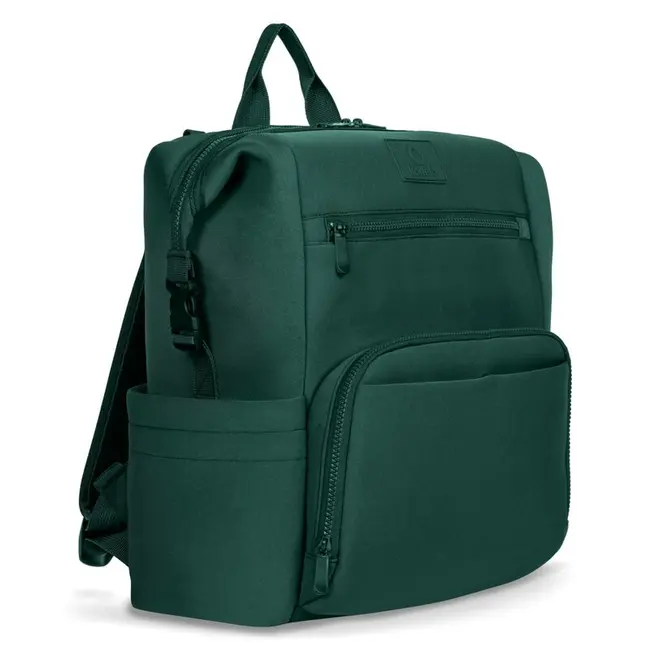 Lionelo - Rucsac pentru mamici, Cu 12 compartimente si salteluta de schimbat, Cu prindere universala de carucior, Impermeabila, 36 x 36 x 23 cm, Verde BYNLO-CUBE_GREEN