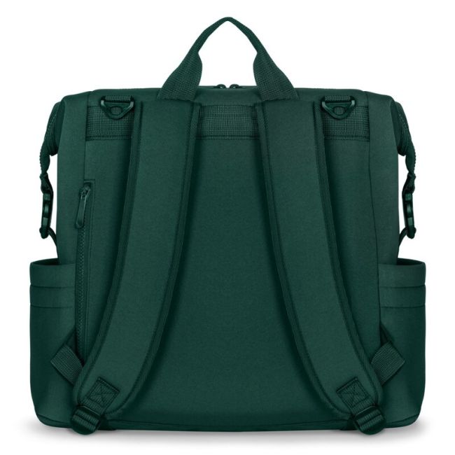 Lionelo - Rucsac pentru mamici, Cu 12 compartimente si salteluta de schimbat, Cu prindere universala de carucior, Impermeabila, 36 x 36 x 23 cm, Verde BYNLO-CUBE_GREEN
