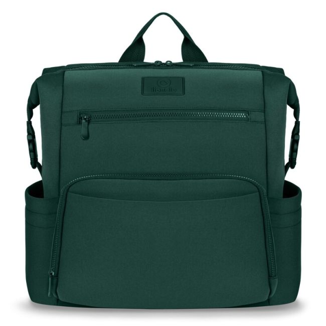 Lionelo - Rucsac pentru mamici, Cu 12 compartimente si salteluta de schimbat, Cu prindere universala de carucior, Impermeabila, 36 x 36 x 23 cm, Verde BYNLO-CUBE_GREEN