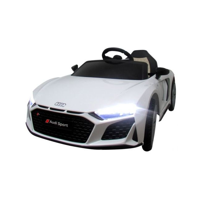 Masinuta electrica cu telecomanda audi r8 - 107 cm r-sport - alb edeedia300alb