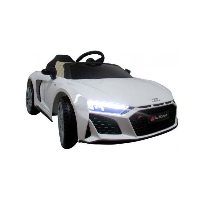 Masinuta electrica cu telecomanda audi r8 - 107 cm r-sport - alb edeedia300alb