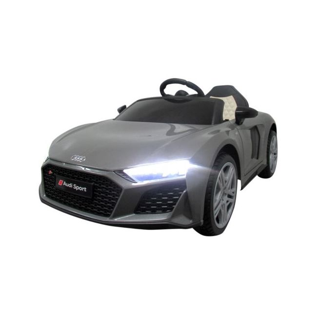 Masinuta electrica cu telecomanda audi r8 - 107 cm r-sport - gri edeedia300gri
