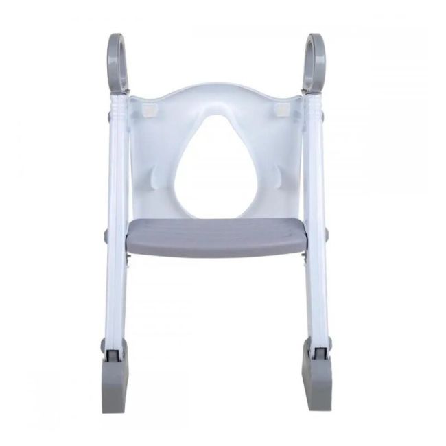 Reductor pentru toaleta, Cu scarita, FreeON, White & Grey BYN42325