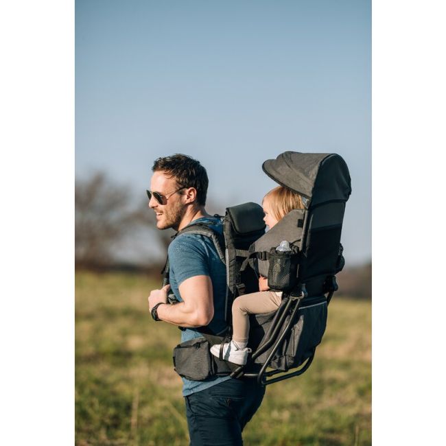 Rucsac pentru transportul copiilor, Cu acoperis, Cu multiple compartimente, Mount, FreeON, 87.5 x 38 x 77 cm, Grey BYN44367