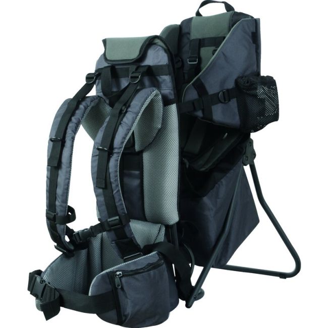 Rucsac pentru transportul copiilor, Cu acoperis, Cu multiple compartimente, Mount, FreeON, 87.5 x 38 x 77 cm, Grey BYN44367