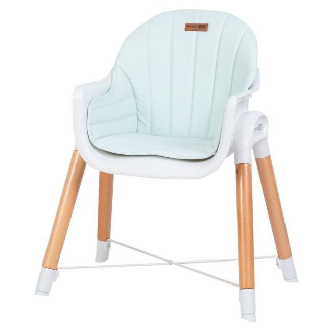Scaun de masa 2 in 1 reglabil, Tin, Cu tavita si husa detasabile, Suport pentru picioare reglabil, FreeON, Light Green BYN38237