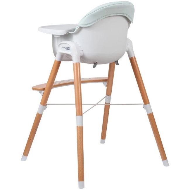 Scaun de masa 2 in 1 reglabil, Tin, Cu tavita si husa detasabile, Suport pentru picioare reglabil, FreeON, Light Green BYN38237