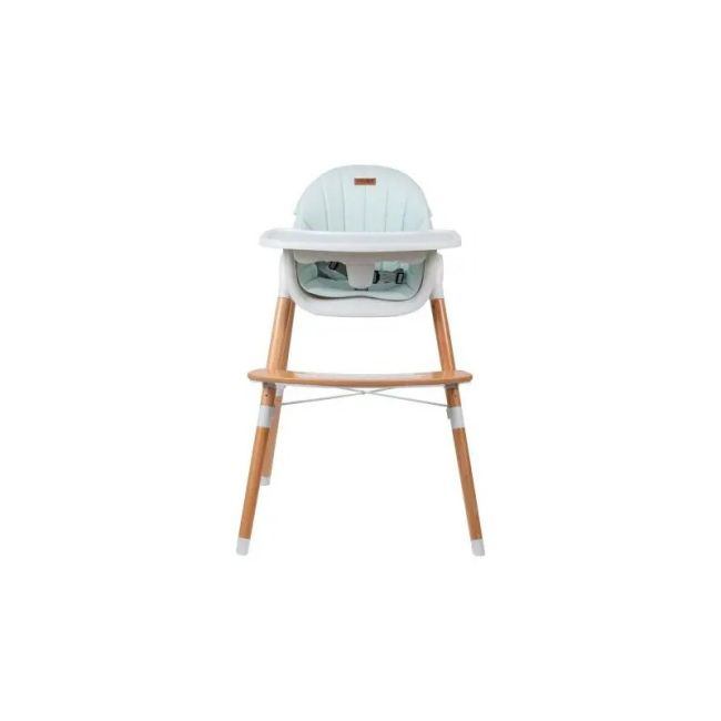 Scaun de masa 2 in 1 reglabil, Tin, Cu tavita si husa detasabile, Suport pentru picioare reglabil, FreeON, Light Green BYN38237