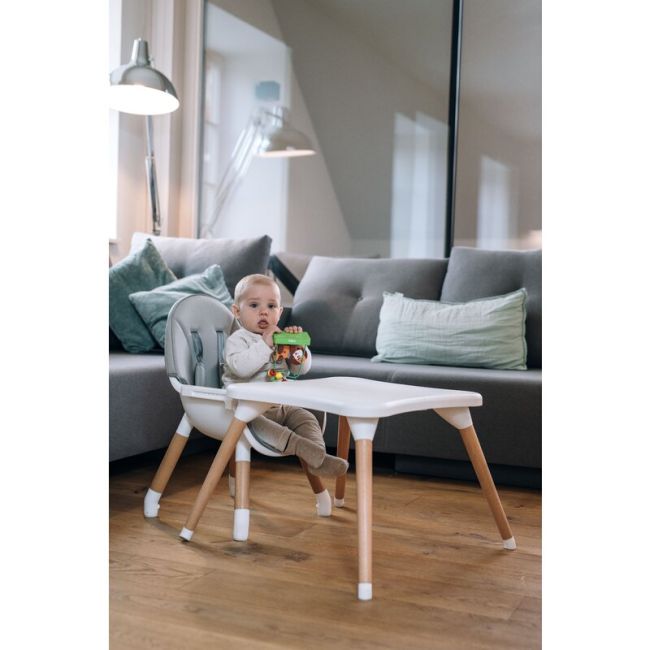 Scaun de masa 3 in 1, Multifunctional, Eos, Cu tavita reglabila si detasabila, FreeON, Grey BYN44275