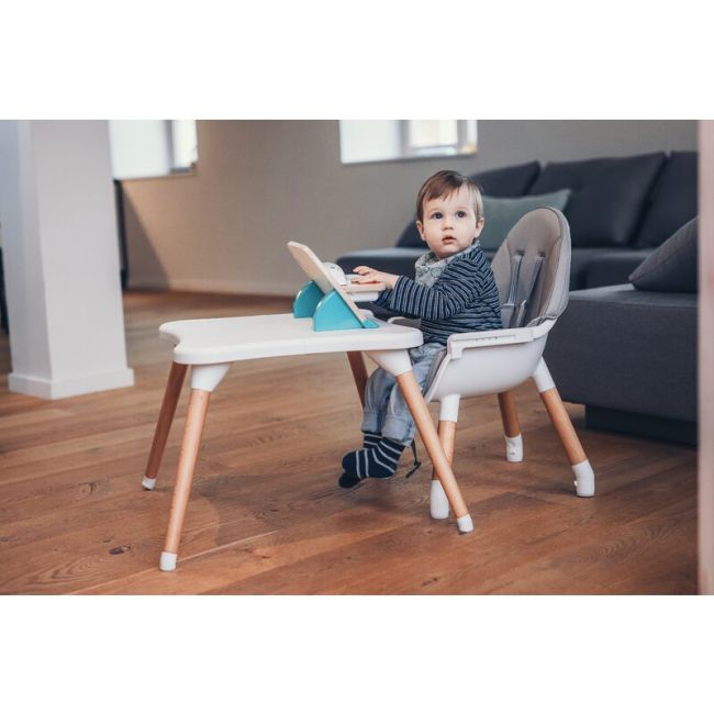 Scaun de masa 3 in 1, Multifunctional, Eos, Cu tavita reglabila si detasabila, FreeON, Grey BYN44275