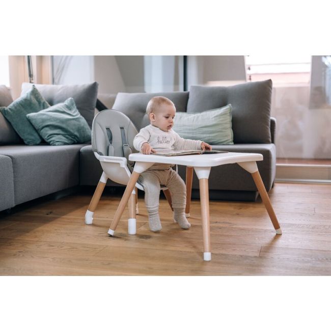 Scaun de masa 3 in 1, Multifunctional, Eos, Cu tavita reglabila si detasabila, FreeON, Grey BYN44275