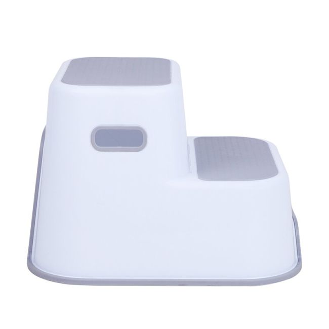 Scaunel Inaltator WC in Doua Trepte, Suprafata antiderapanta, FreeON, White & Grey BYN42332