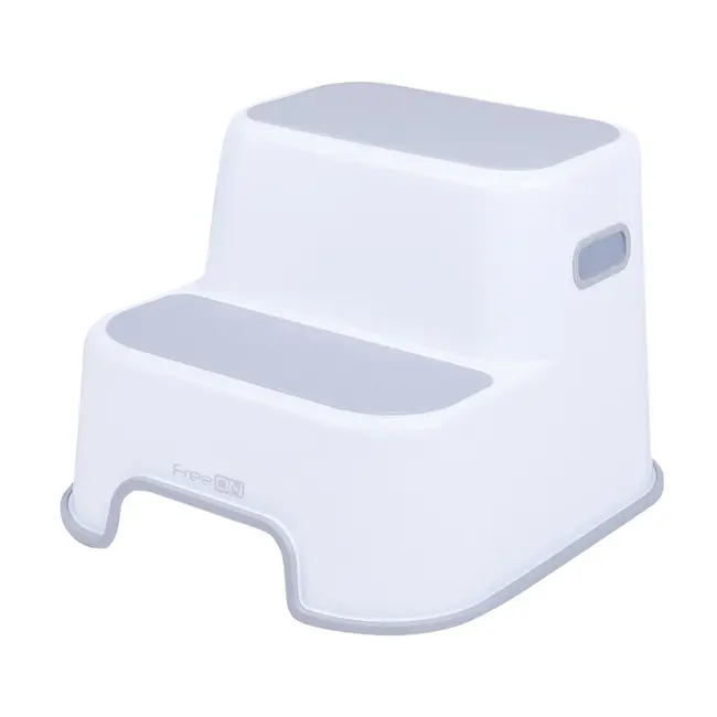 Scaunel Inaltator WC in Doua Trepte, Suprafata antiderapanta, FreeON, White & Grey BYN42332
