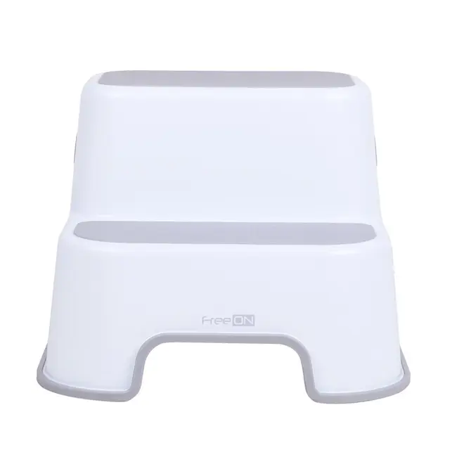 Scaunel Inaltator WC in Doua Trepte, Suprafata antiderapanta, FreeON, White & Grey BYN42332