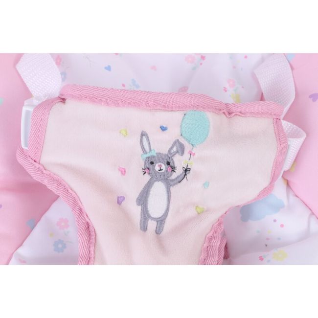 Scaunel balansoar, Rest`n`Play, Cu trei jucarii, 8 melodii, Vibratii, FreeON, Pink BYN45739