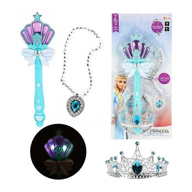 Set Bagheta magica cu sunete si lumini, diadema si colier Toi-Toys TT12545A BBJTT12545A_Initiala