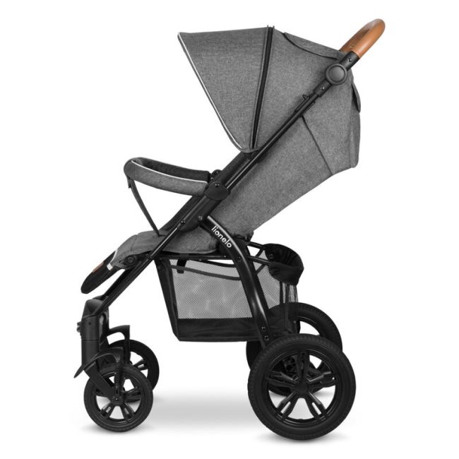 Lionelo - Carucior sport Annet Tour, De la nastere, UPF 50+, Cu maner reglabil, Plasa de tantari, Suport biberon, Saculet pentru picioare, Pana la 22 kg, Gri BYNLO-ANNET_TOUR_GREY_STONE