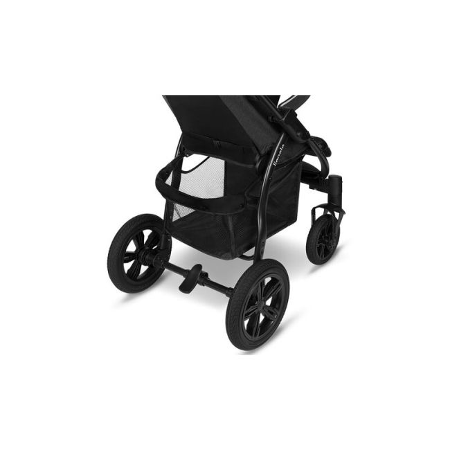 Lionelo - Carucior sport Annet Tour, De la nastere, UPF 50+, Cu maner reglabil, Plasa de tantari, Suport biberon, Saculet pentru picioare, Pana la 22 kg, Negru BYNLO-ANNET_TOUR_BLACK_CARBON