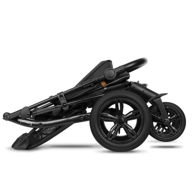 Lionelo - Carucior sport Annet Tour, De la nastere, UPF 50+, Cu maner reglabil, Plasa de tantari, Suport biberon, Saculet pentru picioare, Pana la 22 kg, Negru BYNLO-ANNET_TOUR_BLACK_CARBON