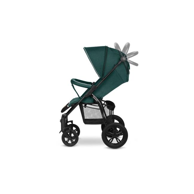 Lionelo - Carucior sport Annet Tour, De la nastere, UPF 50+, Cu maner reglabil, Plasa de tantari, Suport biberon, Saculet pentru picioare, Pana la 22 kg, Verde BYNLO-ANNET_TOUR_GREEN _TURQUOISE