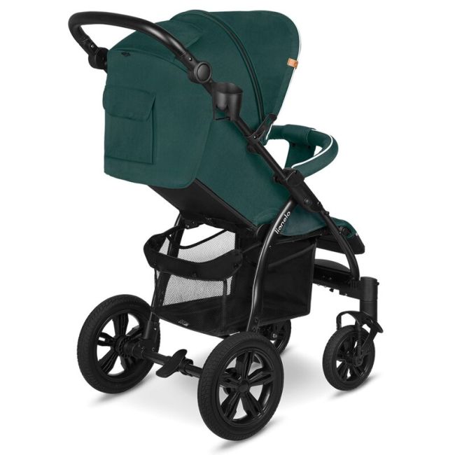 Lionelo - Carucior sport Annet Tour, De la nastere, UPF 50+, Cu maner reglabil, Plasa de tantari, Suport biberon, Saculet pentru picioare, Pana la 22 kg, Verde BYNLO-ANNET_TOUR_GREEN _TURQUOISE