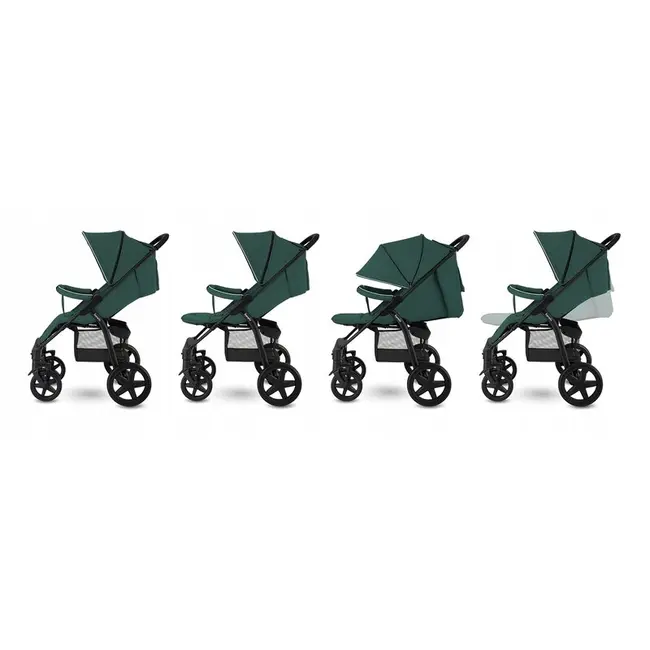 Lionelo - Carucior sport Annet Tour, De la nastere, UPF 50+, Cu maner reglabil, Plasa de tantari, Suport biberon, Saculet pentru picioare, Pana la 22 kg, Verde BYNLO-ANNET_TOUR_GREEN _TURQUOISE