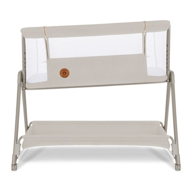 Lionelo - Patut co-sleeper Luna, 2 in 1, Cu setare unghiulara, Cu roti, Reglabil in 6 pozitii pe inaltime, Bej BYNLO-LUNA_BEIGE_SAND
