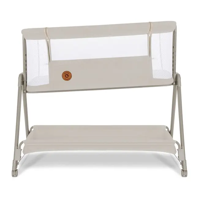 Lionelo - Patut co-sleeper Luna, 2 in 1, Cu setare unghiulara, Cu roti, Reglabil in 6 pozitii pe inaltime, Bej BYNLO-LUNA_BEIGE_SAND