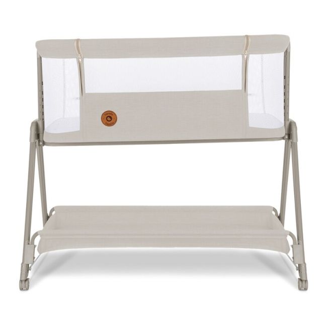 Lionelo - Patut co-sleeper Luna, 2 in 1, Cu setare unghiulara, Cu roti, Reglabil in 6 pozitii pe inaltime, Bej BYNLO-LUNA_BEIGE_SAND
