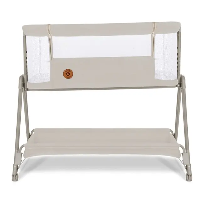 Lionelo - Patut co-sleeper Luna, 2 in 1, Cu setare unghiulara, Cu roti, Reglabil in 6 pozitii pe inaltime, Bej BYNLO-LUNA_BEIGE_SAND