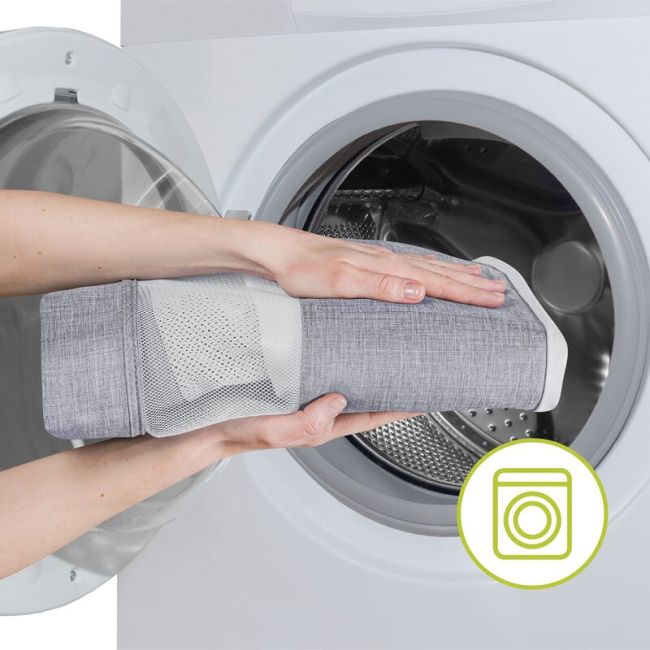 Lionelo - Patut co-sleeper Luna, 2 in 1, Cu setare unghiulara, Cu roti, Reglabil in 6 pozitii pe inaltime, Gri deschis BYNLO-LUNA_GREY_CONCRETE