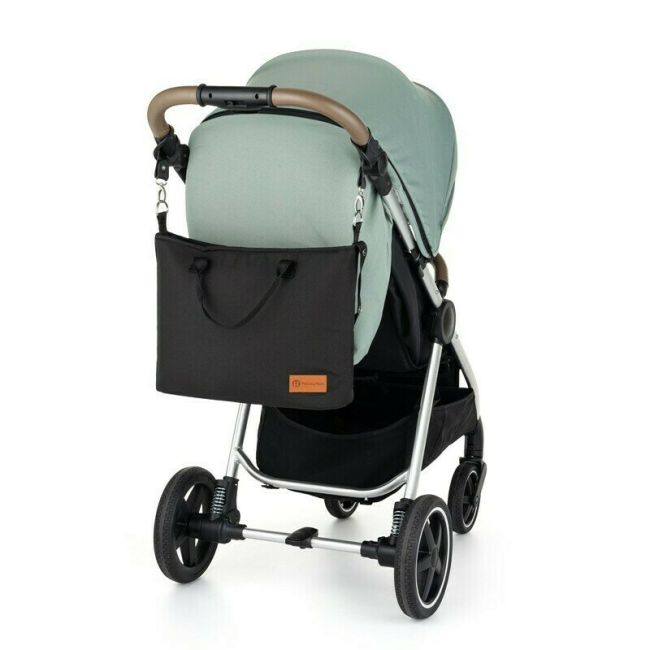 Petite&Mars - Geanta pentru mamici, Impermeabila, Cu 4 compartimente, 45 x 30 x 12 cm, Negru BYN505900